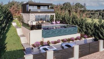 Villa mit Pool und Meerblick in Labin